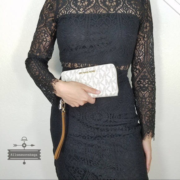 Nwt Michael Kors Large Jet st travel phone case - Picture 4 of 6